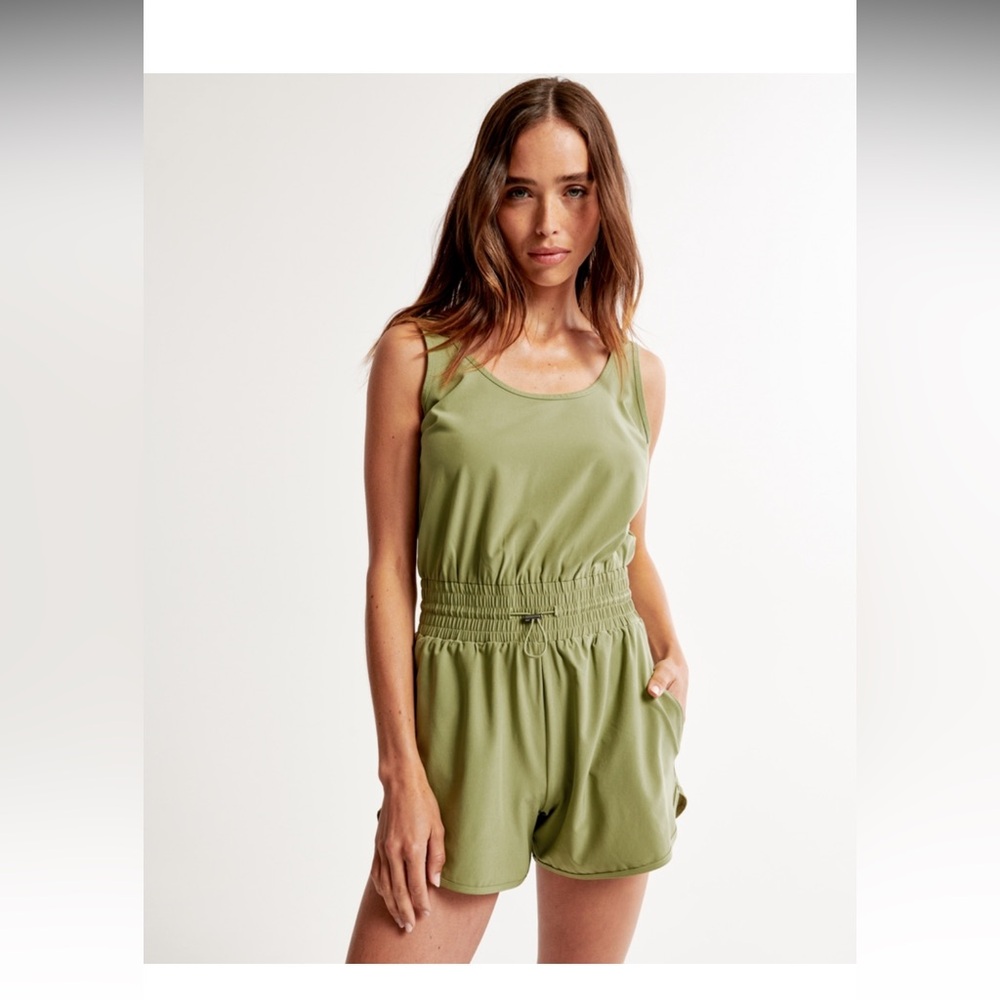 Abercrombie & Fitch Olive Green Jumpsuit